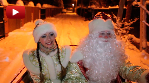 Выступление VIP Деда Мороза и Снегурочки в коттедже